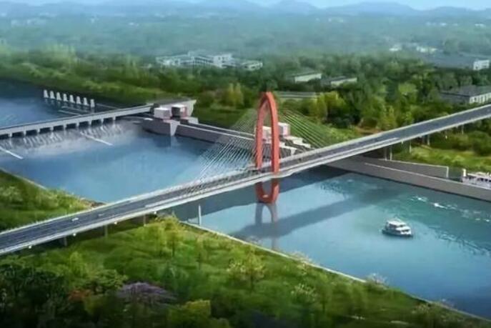 新(xīn)建(jiàn)的千(qiān)米特(tè)大橋淮州沱江(jiāng)特大橋正(zhèng)在(zài)加(jiā)速修(xiū)建中