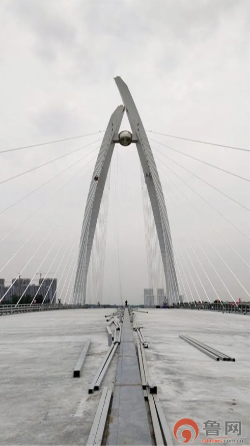 魯西南第一高橋徒(tú)駭河(hé)特大(dà)橋預(yù)計6月(yuè)底建成通車